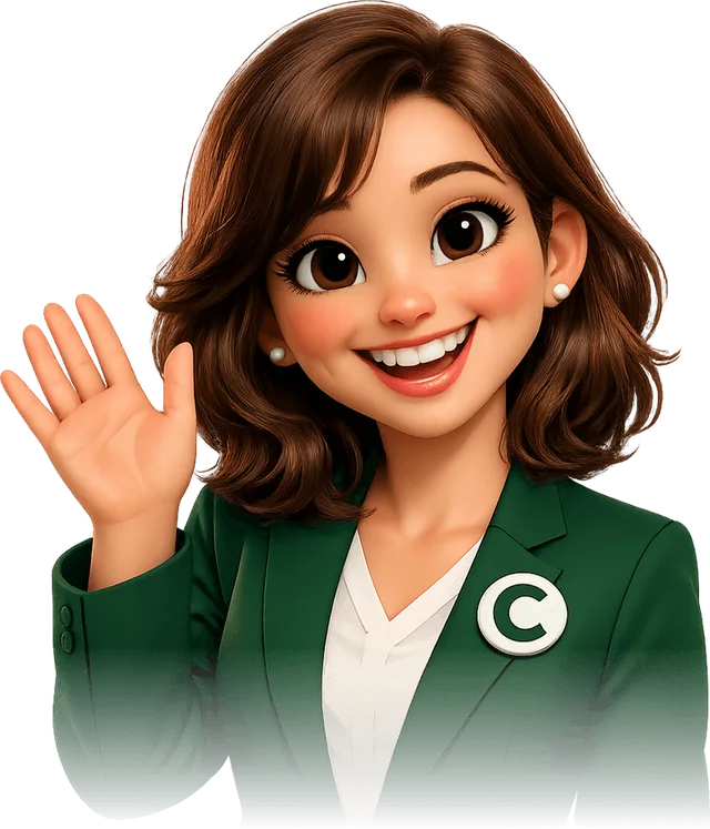 Sarah, your demo associate, waving hello